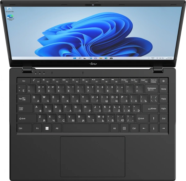 Ноутбук IRU Planio 14ING N100 8Gb SSD256Gb Intel Iris Xe graphics 14" IPS FHD (1920x1080) Windows 11 Professional black 6000mAh (2059098)