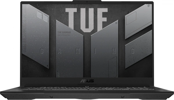 Ноутбук Asus TUF Gaming A17 FA707NVR-HX010 Ryzen 7 7435HS 16Gb SSD512Gb NVIDIA GeForce RTX4060 8Gb 17.3" IPS FHD (1920x1080) noOS grey WiFi BT Cam (90NR0JJ5-M000D0)