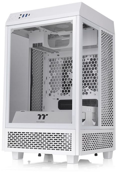 Корпус Thermaltake The Tower 100 Snow белый без БП miniITX 1x120mm 3x140mm 2xUSB3.0 audio bott PSU