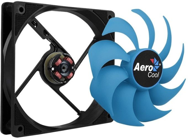 Вентилятор для корпуса Aerocool Motion 12 plus 120х120x25 черный 3-pin 4-pin (Molex) 22дБ Ret