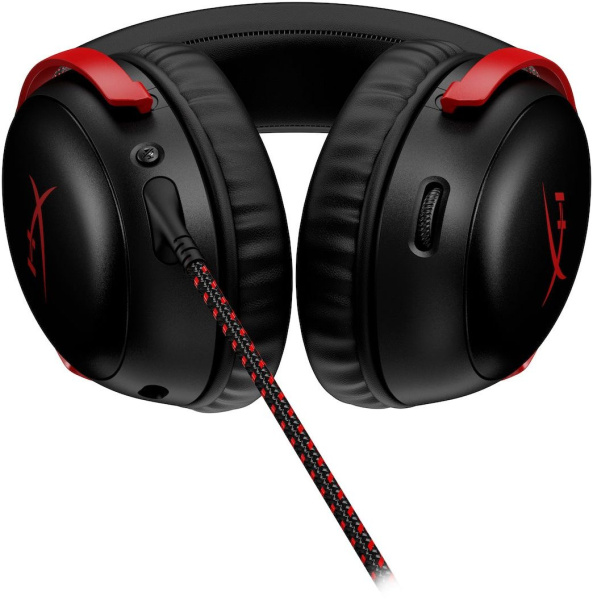 Наушники с микрофоном HyperX Cloud III черный/красный 1.2м мониторные оголовье (727A9AA)