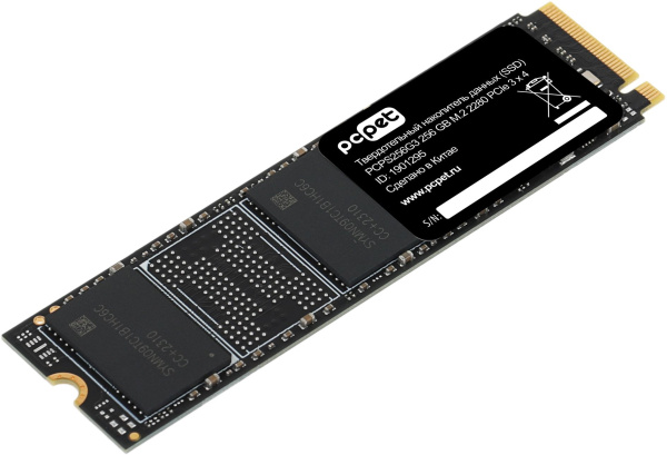 Накопитель SSD PC Pet PCIe 3.0 x4 256GB PCPS256G3 M.2 2280 OEM