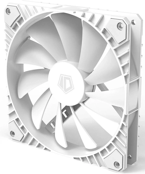 Вентилятор ID-Cooling WF-14025-XT WHITE V2 140x140mm черный/белый 4-pin 17-33dB 180gr Ret