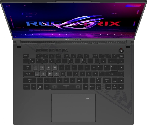 Ноутбук Asus ROG Strix G16 G614JI-N4413 Core i7 13650HX 32Gb SSD1Tb NVIDIA GeForce RTX4070 8Gb 16" IPS WQXGA (2560x1600) noOS grey WiFi BT Cam (90NR0D41-M00VN0)