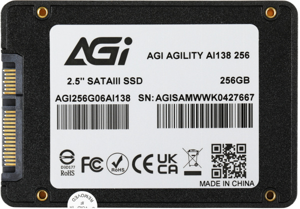 Накопитель SSD AGi SATA-III 256GB AGI256G06AI138 AI138 2.5"