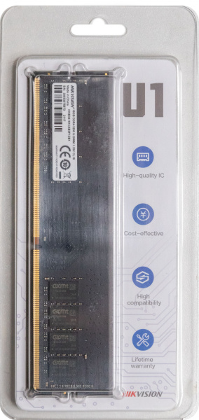 Память DDR4 16Gb 3200MHz Hikvision HKED4161CAB2F1ZB1/16G RTL PC4-25600 CL19 DIMM 1.2В