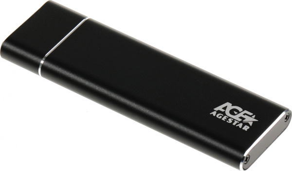 Внешний корпус SSD AgeStar 3UBNF5C SATA III USB 3.0 USB 3.0 Type-С алюминий черный M2 2280 B-key