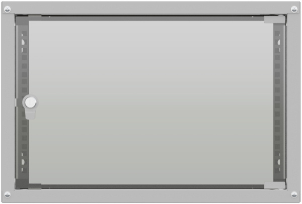 Шкаф коммутационный NTSS LIME (NTSS-WL6U5535GS) настенный 6U 550x350мм пер.дв.стекл несъемн.бок.пан. 30кг серый 8.3кг 110град. IP20