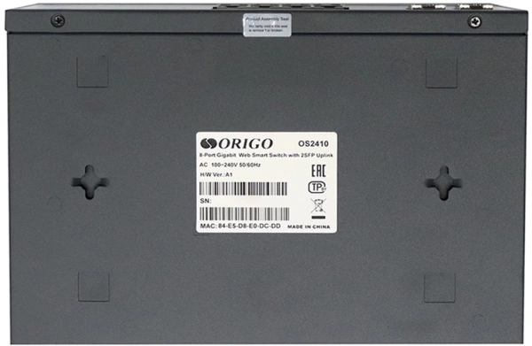 Коммутатор Origo OS2410 OS2410/A1A 8x1Гбит/с 2SFP настраиваемый