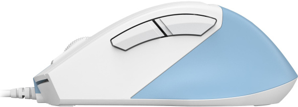 Мышь A4Tech Fstyler FM45S Air голубой/белый оптическая (2400dpi) silent USB (7but)
