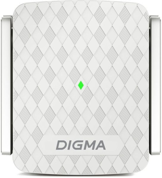 Повторитель беспроводного сигнала Digma D-WR400 AC1200 10/100BASE-TX/Wi-Fi белый