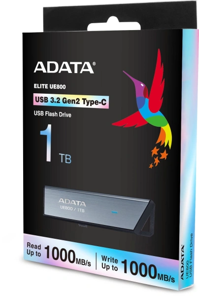 Флеш Диск A-Data 1TB Type-C UE800 AELI-UE800-1T-CSG USB3.2 серебристый