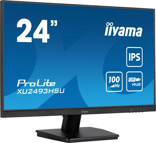 Монитор Iiyama 23.8" ProLite XU2493HSU-B6 черный IPS LED 1ms 16:9 HDMI M/M матовая 250cd 178гр/178гр 1920x1080 100Hz DP FHD USB 3кг