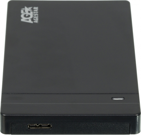 Внешний корпус для HDD/SSD AgeStar 3UB2P3 SATA III USB3.0 пластик черный 2.5"