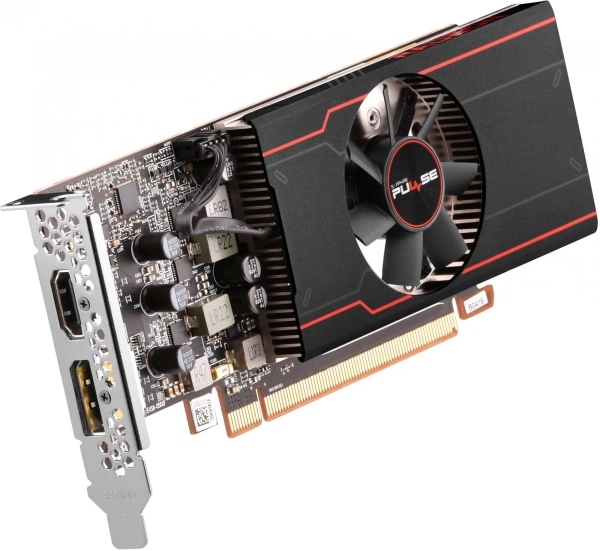 Видеокарта Sapphire PCI-E 4.0 11315-01-20G RX 6400 GAMING AMD Radeon RX 6400 4Gb 64bit GDDR6 2039/16000 HDMIx1 DPx1 HDCP Ret