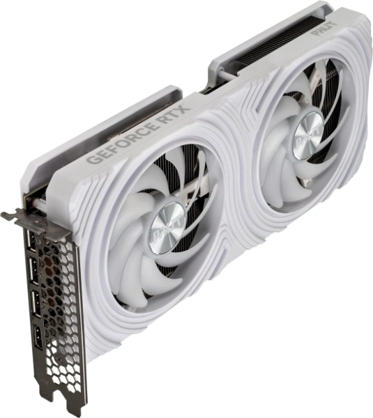 Видеокарта Palit PCI-E 4.0 RTX4060TI DUAL WHITE NVIDIA GeForce RTX 4060TI 8Gb 128bit GDDR6 2310/18000 HDMIx1 DPx3 HDCP Ret