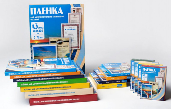 Пленка для ламинирования Office Kit 80мкм A6 (100шт) глянцевая PLP111*154/80