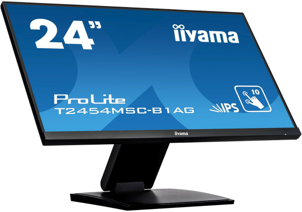 Монитор Iiyama 23.8" ProLite T2454MSC-B1AG черный IPS 4ms 16:9 HDMI M/M матовая HAS 1000:1 250cd 178гр/178гр 1920x1080 60Hz VGA FHD USB Touch 5.5кг