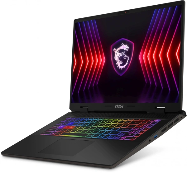 Ноутбук MSI Sword 17 HX B13VFKG-221XRU Core i7 13700HX 32Gb SSD1Tb NVIDIA GeForce RTX4060 8Gb 17" IPS FHD+ (1920x1200) Free DOS grey space WiFi BT Cam (9S7-17T214-221)