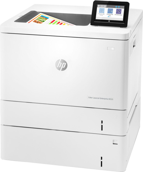 Принтер лазерный HP Color LaserJet Enterprise M555x (7ZU79A) A4 Duplex WiFi белый