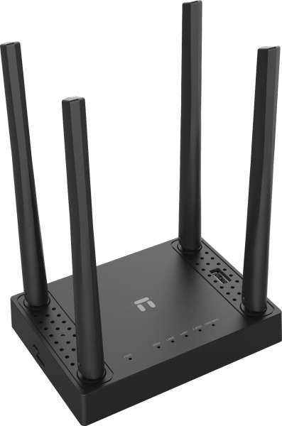 Роутер беспроводной Netis N5 AC1200 10/100BASE-TX/4G ready черный