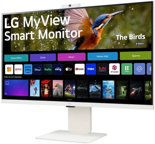 Монитор LG 31.5" 32SR85U-W белый IPS LED 16:9 HDMI M/M Cam матовая HAS 400cd 178гр/178гр 3840x2160 60Hz UHD USB 7.7кг