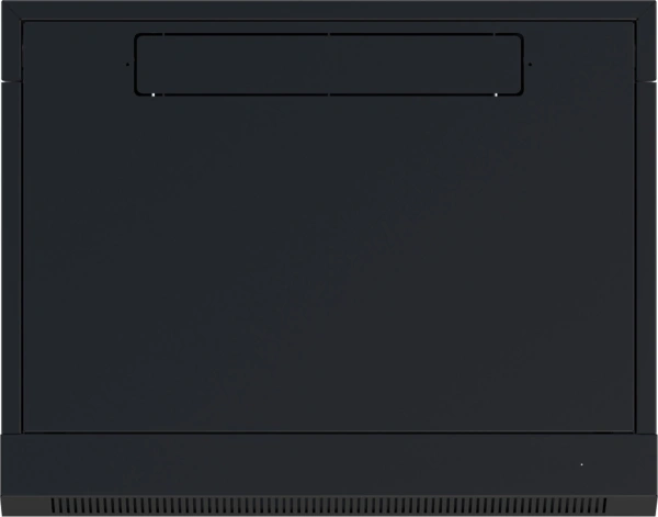 Шкаф коммутационный NTSS (NTSS-W9U6045GS-BL) настенный 9U 570x450мм пер.дв.стекл 60кг черный 20кг