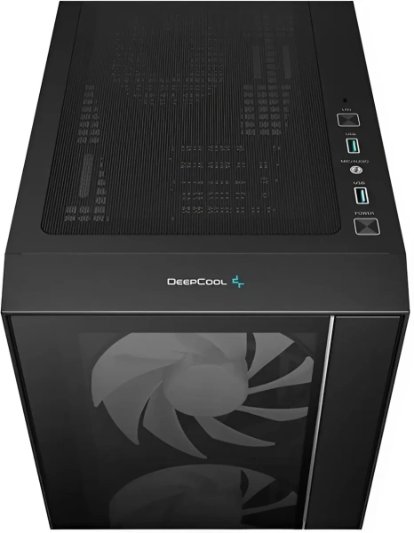 Корпус Deepcool MATREXX 55 V4 черный без БП E-ATX 2xUSB2.0 1xUSB3.0 audio bott PSU