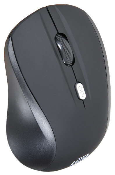 Мышь Оклик 415MW черный оптическая (1600dpi) беспроводная USB для ноутбука (4but)