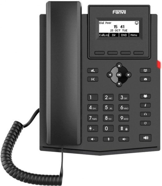 Телефон IP Fanvil X301P черный (упак.:10шт)