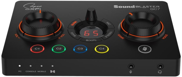 Звуковая карта Creative USB Sound BlasterX GC7 (Super X-Fi Ultra DSP) 7.1 Ret