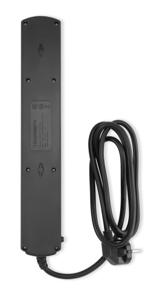 Сетевой фильтр Ippon BK-6-EU-1.8-16-B 1.8м (6 розеток) черный (коробка)