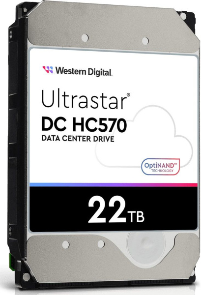 Жесткий диск WD SAS 3.0 22TB 0F48052 WUH722222AL5204 Server Ultrastar DC HC570 512E (7200rpm) 512Mb 3.5"