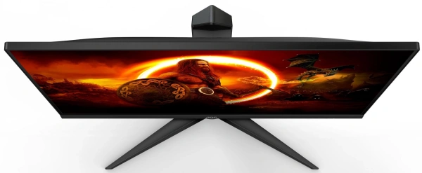 Монитор AOC 23.8" Value Line Q24G2A черный/красный IPS LED 1ms 16:9 HDMI M/M матовая HAS Piv 350cd 178гр/178гр 2560x1440 DP QHD 4.78кг