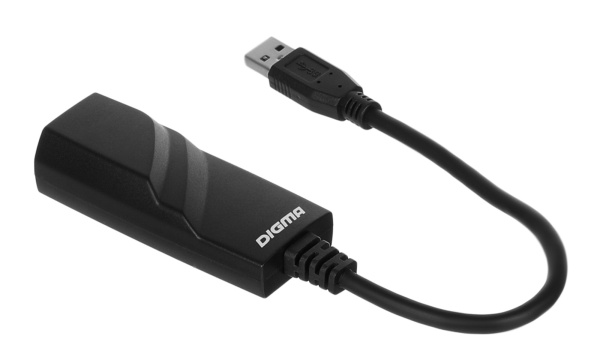 Сетевой адаптер Gigabit Ethernet Digma D-USB3-LAN1000 USB 3.0 (упак.:1шт)