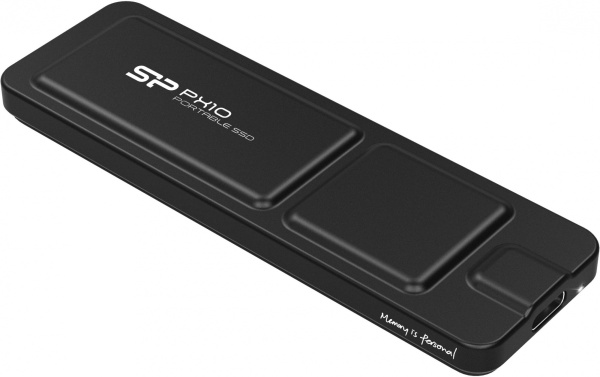 Накопитель SSD Silicon Power USB-C 1TB SP010TBPSDPX10CK PX10 1.8" черный