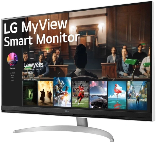 Монитор LG 31.5" 32SQ700S-W белый VA LED 5ms 16:9 HDMI M/M матовая HAS 250cd 178гр/178гр 3840x2160 60Hz UHD USB 6.5кг