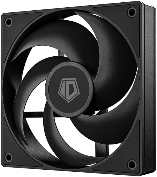 Вентилятор ID-Cooling AS-120-K 120x120x25mm черный 4-pin 14-30dB 170gr Ret