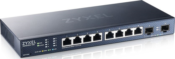 Коммутатор Zyxel NebulaFlex XMG1915-10E-EU0101F (L3) 8x2.5Гбит/с 2SFP+ 8PoE++ 130W управляемый