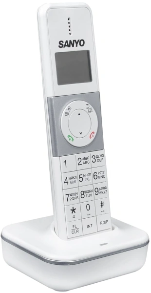 Р/Телефон Dect Sanyo RA-SD1102RUWH белый/серебристый АОН