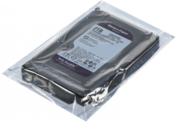 Жесткий диск WD SATA-III 2Tb WD22PURZ Surveillance Purple (5400rpm) 256Mb 3.5"