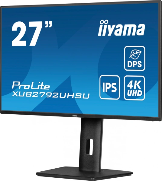 Монитор Iiyama 27" XUB2792UHSU-B6 черный IPS LED 4ms 16:9 DVI HDMI M/M матовая HAS Piv 1300:1 350cd 178гр/178гр 3840x2160 60Hz DP 4K USB 6.3кг