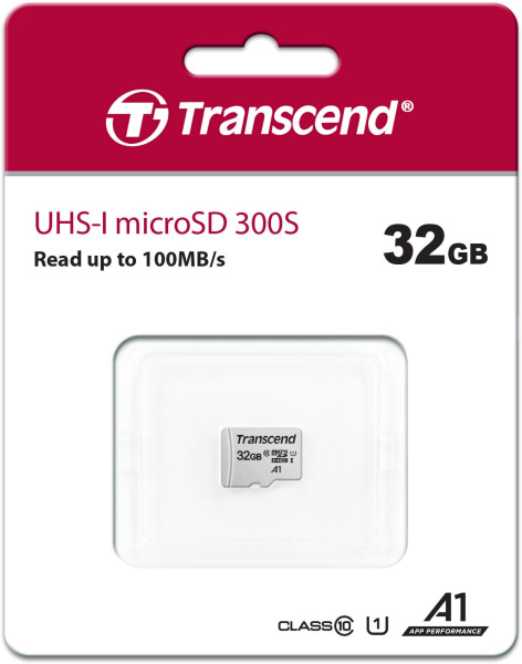 Флеш карта microSDHC 32GB Transcend TS32GUSD300S w/o adapter