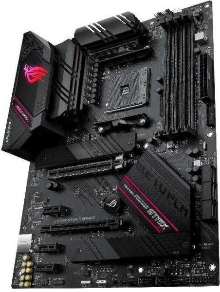 Материнская плата Asus ROG STRIX B550-F GAMING Soc-AM4 AMD B550 4xDDR4 ATX AC`97 8ch(7.1) 2.5Gg RAID+HDMI+DP