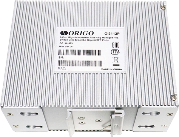 Коммутатор Origo OI3112P OI3112P/185W/A1A (L2) 8x1Гбит/с 4xКомбо(1000BASE-T/SFP) 4SFP 8PoE+ 185W управляемый