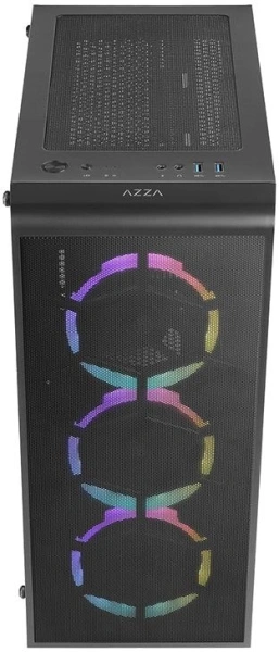 Корпус Azza Prime 360E черный без БП ATX 5x120mm 2x140mm 2xUSB3.0 audio bott PSU