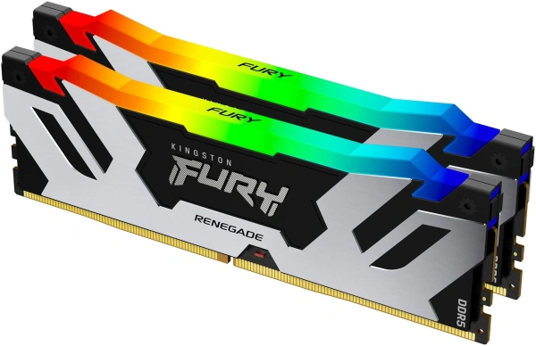 Память DDR5 2x24GB 7200MHz Kingston KF572C38RSAK2-48 Fury Renegade XMP RGB RTL Gaming PC5-57600 CL38 DIMM 288-pin 1.45В kit single rank с радиатором Ret