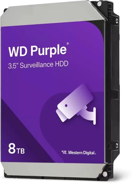 Жесткий диск WD SATA-III 8TB WD85PURZ Desktop Purple (5640rpm) 256Mb 3.5"