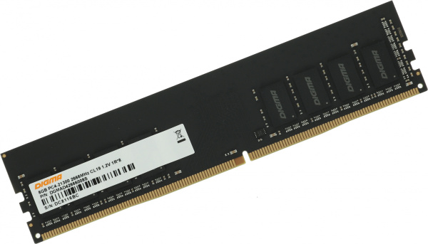 Память DDR4 8Gb 2666MHz Digma DGMAD42666008S RTL PC4-21300 CL19 DIMM 288-pin 1.2В single rank