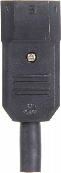 Вилка Lanmaster LAN-IEC-320-C14 IEC 60320 C14 10A 250V black